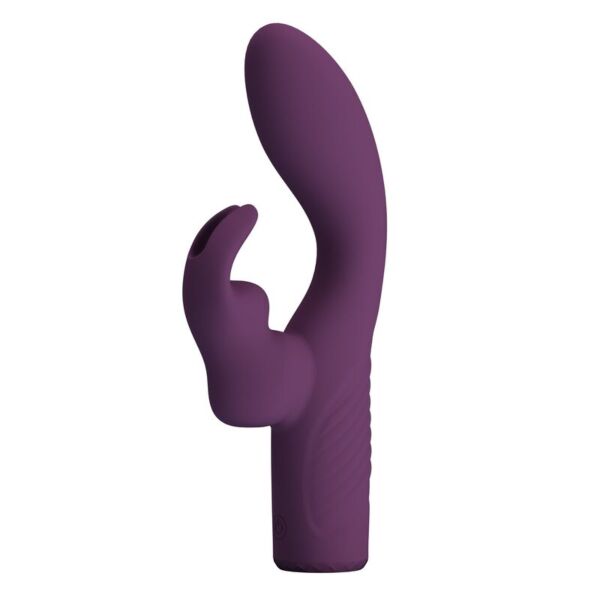 Rabbit-Vibrator Pretty Love Olivia aus lila Silikon, mit seinem Arm für die Klitoris