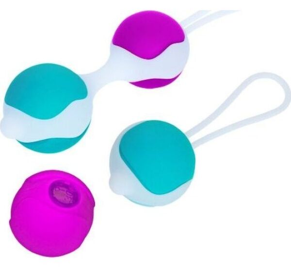Liebeskugeln-Set Pretty Love Flirtation Orgasmic Ball Deluxe aus Silikon mit den austauschbaren Kugeln