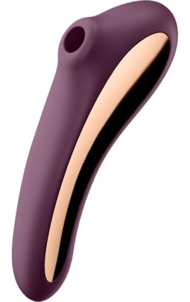 Klitoris-Sauger Satisfyer Dual Kiss mit gebogenem Vibrationsgriff
