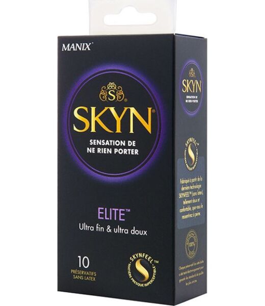 Packung mit 10 SKYN Elite Kondomen