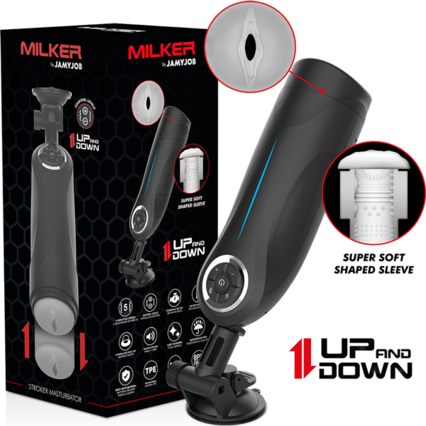 Jamyjob Milker Automatik-Masturbator mit Saugnapf-Standfuß