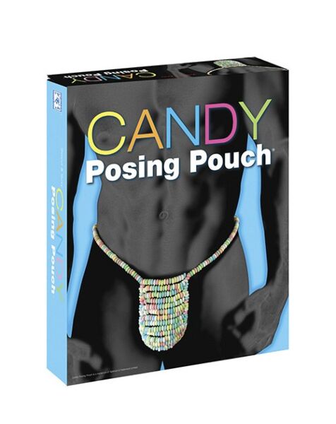 Essbarer Herren-Tanga Spencer & Fleetwood Candy Posing Pouch aus bunten Bonbonperlen