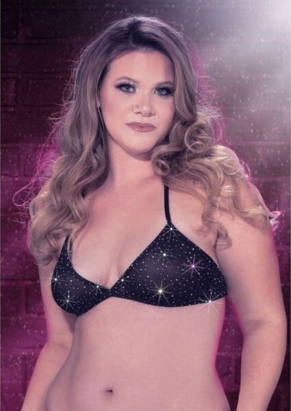 Triangel-Bikini-Top CalExotics Radiance in Übergröße mit Nackenbändern und Strassdetails
