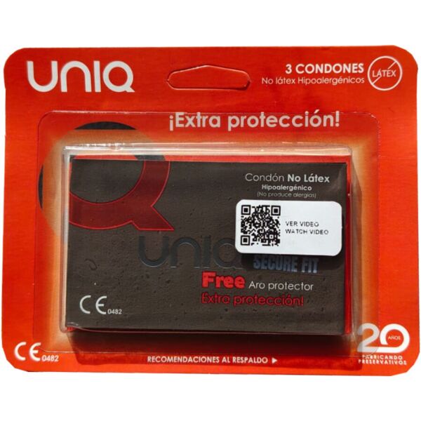 Unique Secure Fit Kondome in der 3er-Packung