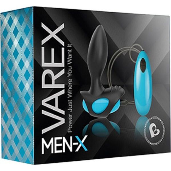 Analvibrator Rocks Off Varex Black and Blue in Schwarz und Blau mit Fernbedienung