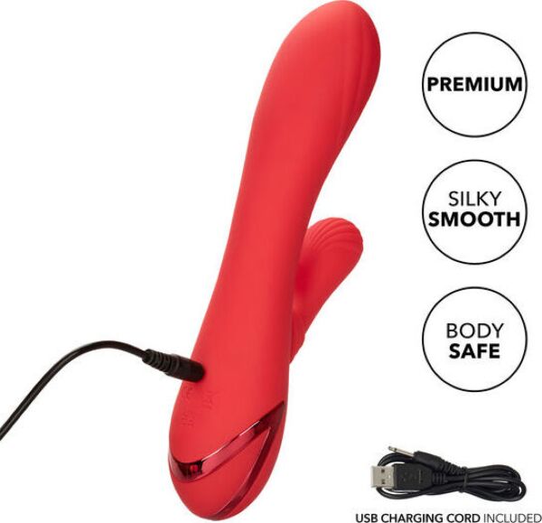 Rabbit-Vibrator CalExotics Palisades Passion mit äußerem Stimulator
