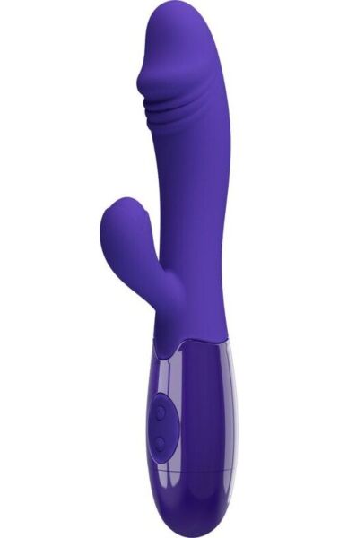 Violetter Pretty Love Snappy Youth G-Punkt-Vibrator mit geschwungenem Design für G-Punkt und Klitoris