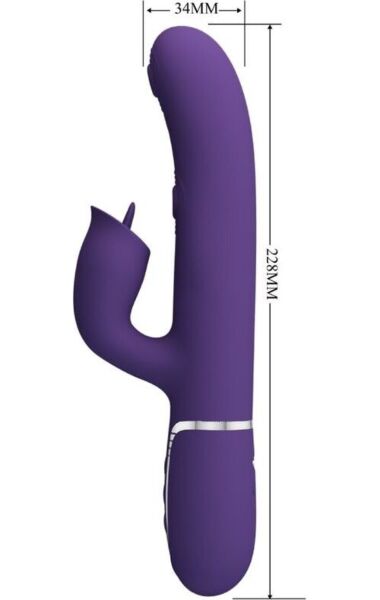 Rabbit Vibrator Pretty Love Rabbit Licking in Lila