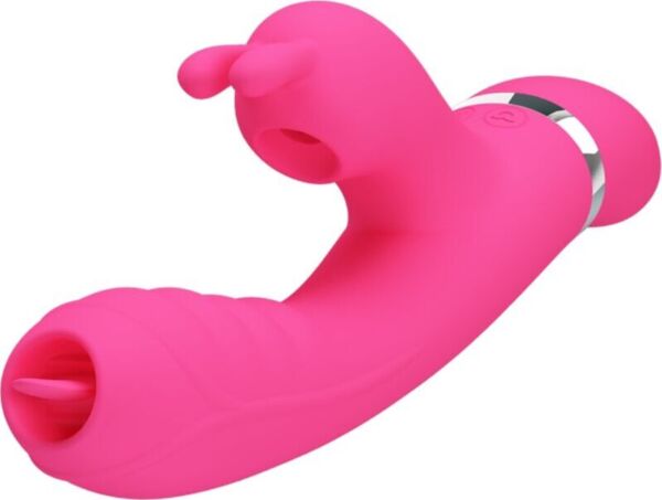 Rabbit-Vibrator Pretty Love BI-014854 aus Silikon, mit klopfendem Klitoris-Stimulator