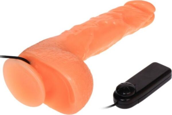 Realistischer Vibrator Baile mit Fernbedienung und Saugfuß an der Basis