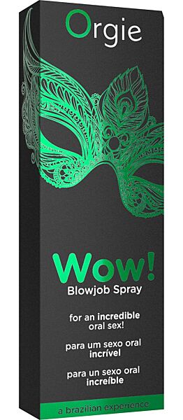 Glasflasche des Mundsprays Orgie Wow! Blowjob Spray