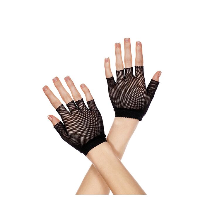GUANTES CORTOS NEGRO RED