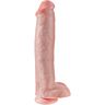 Dildo KING COCK 38 CM mit Testikeln und Saugnapf