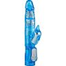 Vibrator mit Klitorisstimulator blau