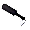 Schlagspielzeug Bound Leather Paddle mit Handgriff
