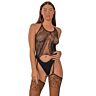 Bodystocking Lace Halterkragen