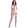 Set mit Liguero CHILIROSE CR 4862 aus Spitze und Tanga