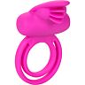 Dual Clit Flicker Enhancer - Silikon-Doppelvibrationsring - Pink