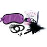 Geschenkset Lover mit Antifaz, Handschellen und Massagestäbchen