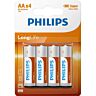 Batterien Philips AA Größe 4er Pack