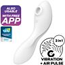 Satisfyer - curvy trinity 5 estimulador y vibrador app blanco