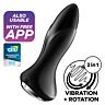 Satisfyer Rotator Plug Vibrator Schwarz