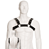 Arneses Hombre Leather Body Black Bull Dog Harness mit verstellbaren Riemen