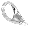 Anilla Pene METAL HARD Cock Teardrop 50mm aus Stahl