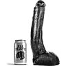 Dildo ALL BLACK 29 cm - Realistischer Spaß leicht gemacht
