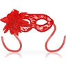 Masken Venecianas OHMAMA mit Spitze und roter Blume