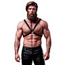 Herren-Harness FETISH SUBMISSIVE ATTITUDE aus Ökoleder