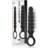 Anal Vibrator BLACK&SILVER Bob mit Silikon-Touch