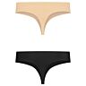 Tanga BYE BRA Invisible Thong 2er Pack mit nahtlosem Design