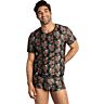 T-Shirt ANAIS MEN POWER Camiseta L mit Rosen und Totenköpfen