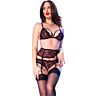 Lingerie Set CHILIROSE CR 4883 mit Spitze und Ligarie