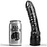 Realistischer Dildo ALL BLACK 20 cm