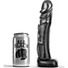 Dildo ALL BLACK 22 cm flexibler Schaft