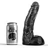 Dildo ALL BLACK 22 CM - Flexibel und hipoallergen
