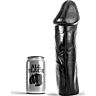 Dildo ALL BLACK 28 cm mit hodenlosem Schaft