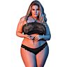 Lingerie Bandeaux & Panty Set mit elastischem Stoff