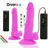 Realistischer Vibrator DIVERSIA mit Fernbedienung und flexibler Spitze.