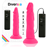 Dildo Realistisch DIVERSIA 23 cm mit Vibration und Flexibilität