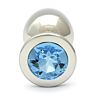 Swarovski Kristall Aquamarin analplug xl 96cm / 27mm