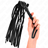 BDSM Látigo KINK IMPACT & TOUCH einfache schwarze Peitsche 45 cm
