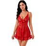 Babydoll LIVCO CORSETTI Nuit Set T-Shirt + Rote Panty