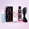 Premium-Analset mit Satisfyer Plug per App und Glasplug