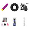 Sextoy-Basisset mit Bullet-Vibrator, Ring, Plug und Würfeln