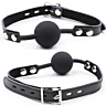 Mordaza Silikon OHMAMA FETISH mit Leder-Gürtel