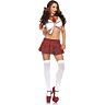 LEG AVENUE - DISFRAZ MISS COLEGIALA CLÁSICO ROJO