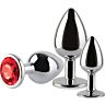 Anal Plug Set S Pleasures Metal Metal MAX 3er Set